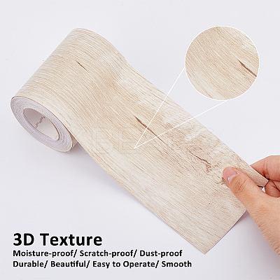 Self-Adhesive PVC Woodgrained Paper DIY-WH0632-19A-01-1