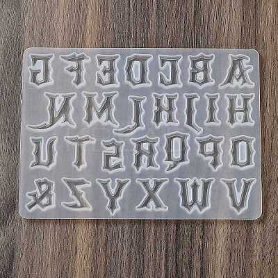 Gothic Style Letter A~Z DIY Silicone Molds LS-DIY-P078-02-1