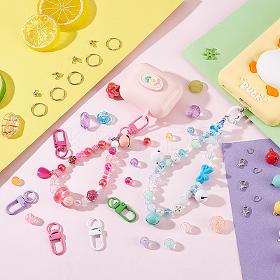 DIY Keychain/Pendant Decoration Kits DIY-GA0007-48-1