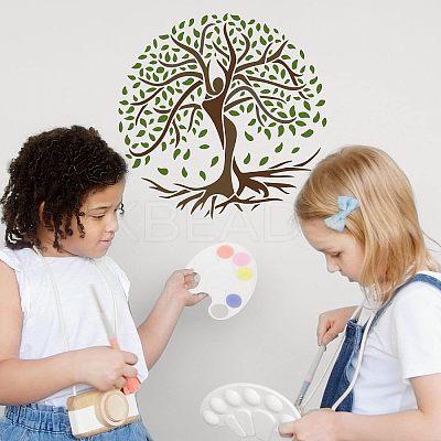 Large Plastic Reusable Drawing Painting Stencils Templates DIY-WH0172-601-1