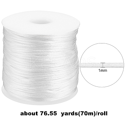 Nylon Satin Rattail Cords NWIR-SC0001-01B-1