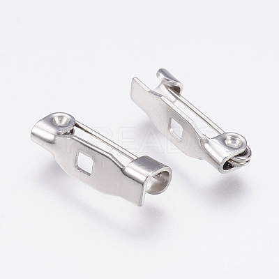 Tarnish Resistant 304 Stainless Steel Brooch Findings STAS-P168-07P-1