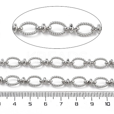Rack Plating Brass Oval Link Chains CHC-G023-03P-1