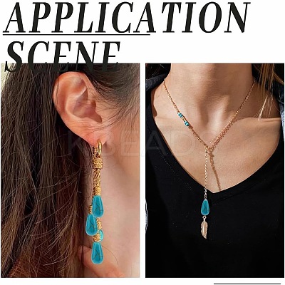 180Pcs 9 Colors Synthetic Turquoise Beads G-AR0006-19B-1