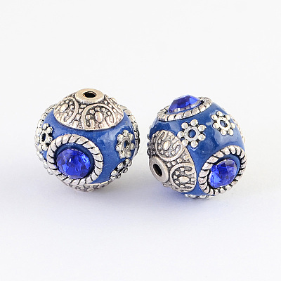 Handmade Indonesia Round Beads IPDL-R400-02-1