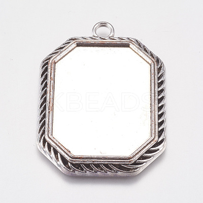 Tibetan Style Pendant Cabochon Settings LS-TIBEP-A22961-AS-LF-1