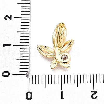 Brass Micro Pave Cubic Zirconia Pendants KK-T070-47G-1