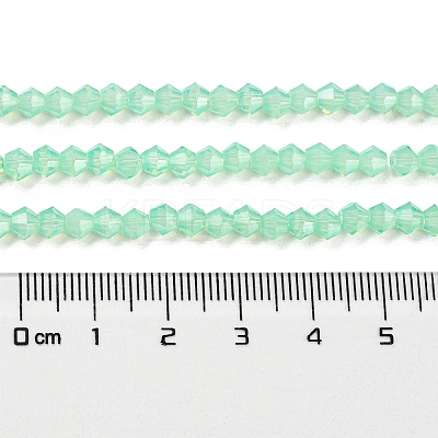 Baking Paint Transparent Glass Beads Strands DGLA-F029-J4mm-05-1