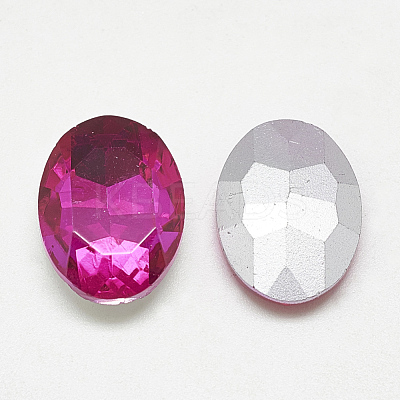 Pointed Back Glass Rhinestone Cabochons RGLA-T080-10x12mm-09-1
