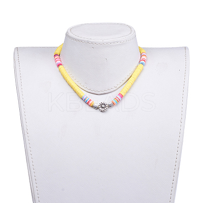 Adjustable Nylon Cord Braided Beaded Necklaces NJEW-JN02727-1