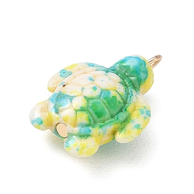 Brass & Resin Pendants RE-CBA9A00-01G-03-1