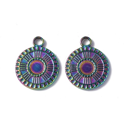 Ion Plating(IP) 304 Stainless Steel Pendant Cabochon Settings STAS-I694-03MC-1