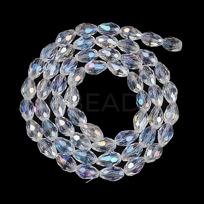 Transparent Electroplate Glass Beads Strands LS-EGLA-N013-T4mm-B01-1