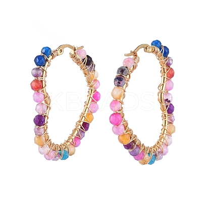 201 Stainless Steel Hoop Earrings EJEW-JE04117-1