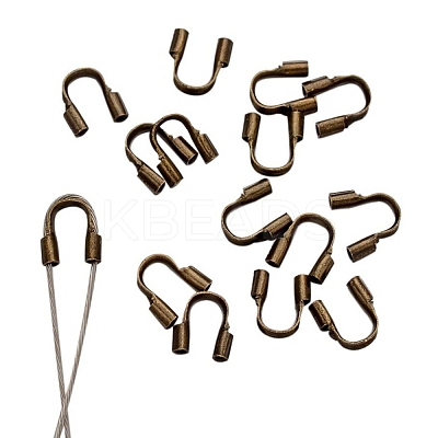 Eco-Friendly Rack Plating Brass Wire Guardians KK-I606-30AB-NR-1