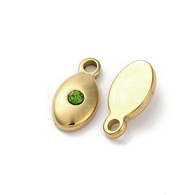 Real 14K Gold Plated 304 Stainless Steel Charms STAS-R005-09G-03-1
