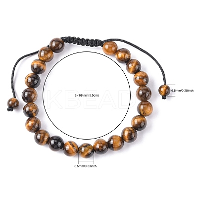 Adjustable Nylon Cord Braided Bead Bracelets BJEW-F308-55E-1