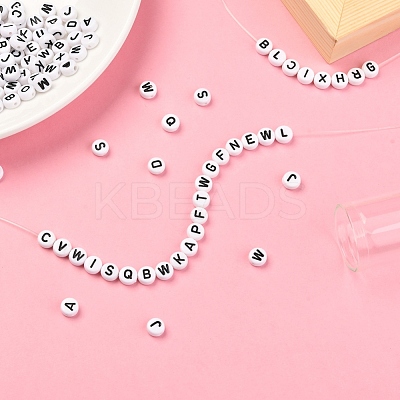 1200Pcs 27 Style White Acrylic Beads FIND-YW0001-15-1