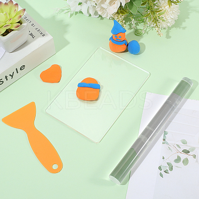 1Pc Plastic Scraper AJEW-SP0002-51-1