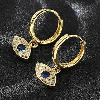 Brass Hoop Earrings EJEW-Z086-12G-1