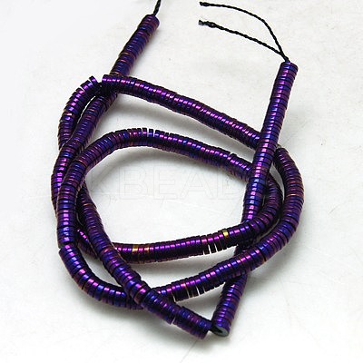 Non-magnetic Synthetic Hematite Beads Strands G-K011-4x1mm-05-1