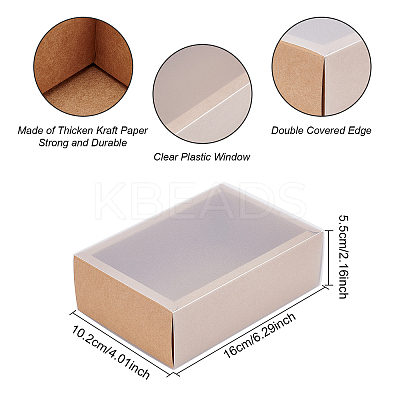 Kraft Paper Jewelry Boxes CON-WH0068-65D-1