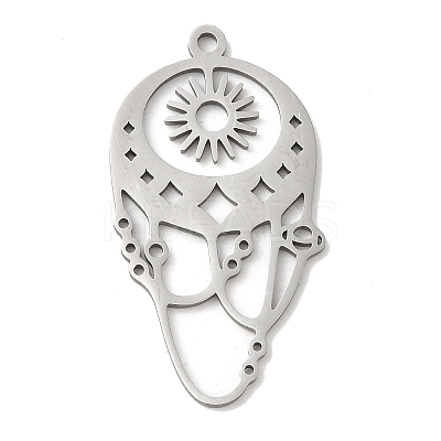 Non-Tarnish 201 Stainless Steel Pendants STAS-B049-06P-1