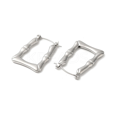 Non-Tarnish 304 Stainless Hoop Earrings for Women EJEW-Z026-36P-1