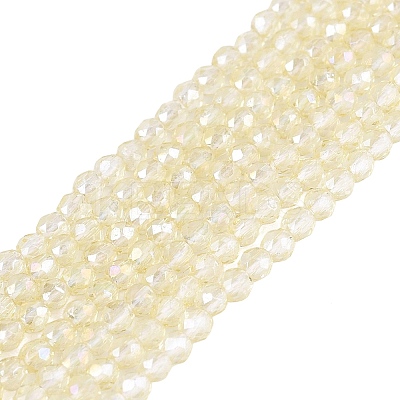 Transparent Glass Beads Strands EGLA-N028-01A-A09-1