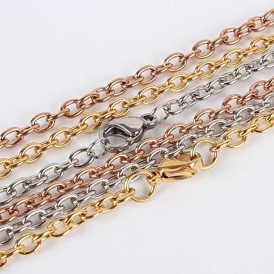 304 Stainless Steel Cable Chain for Necklace Making STAS-P045-06-1