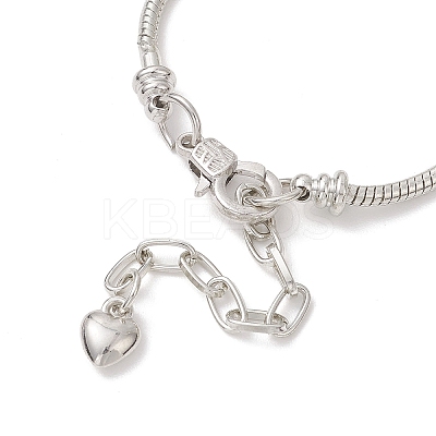 European Style Alloy & Brass Charm Bracelets BJEW-JB13264-1