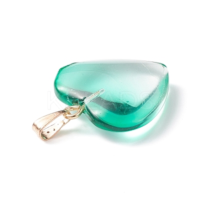 Two Tone Spray Painted Glass Pendants GLAA-N035-016-C05-1