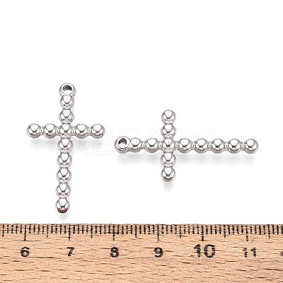 304 Stainless Steel Religion Cross Pendants STAS-T067-34P-1