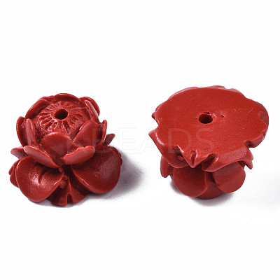 Lotus Cinnabar Beads X-CARL-Q004-83-1