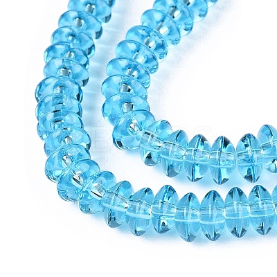 Transparent Glass Beads Strands GLAA-Q113-02A-A07-1