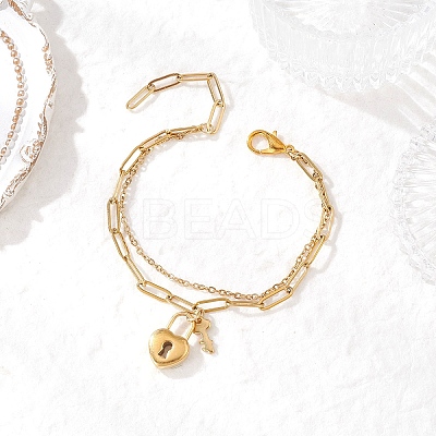 304 Stainless Steel Multi-layered Bracelets BJEW-JB12241-02-1