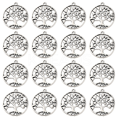 60Pcs Tibetan Style Alloy Pendants TIBEP-SC0002-10-1