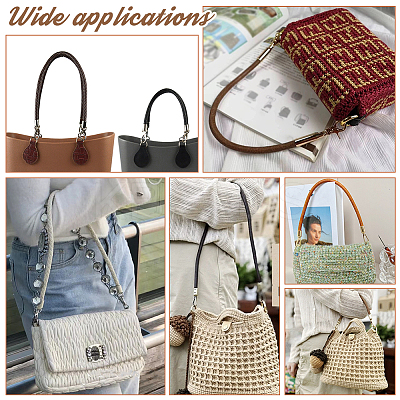 PU Imitation Leather Braided Bag Handles PURS-WH0005-96A-02G-1