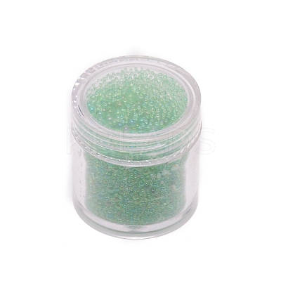 Transparent Round Caviar Beads LS-MRMJ-WH0078-14A-1