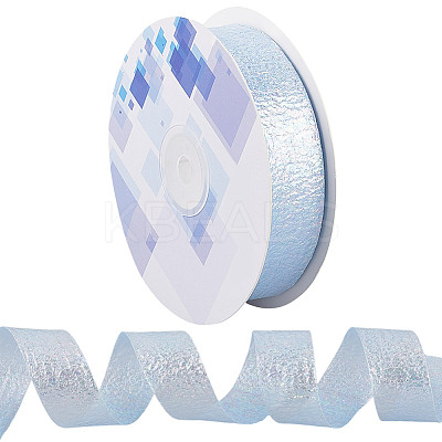 20 Yards Iridescent Polyester Ruffled Ribbon for Sewing Decoration OCOR-WH20007-14A-1