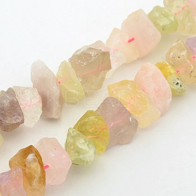 Natural Multi Color Quartz Nuggets Bead Strands G-A139-B06-1