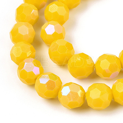 Opaque Glass Beads Strands EGLA-A035-P8mm-L04-1