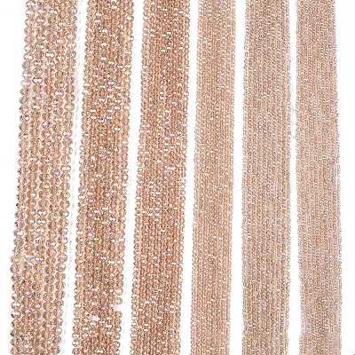 Electroplate Glass Beads Strands EGLA-A044-T1mm-B20-1