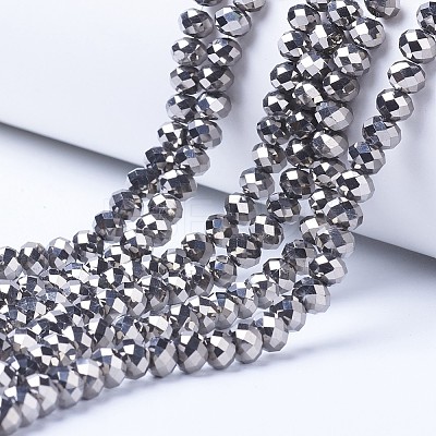 Electroplate Transparent Glass Beads Strands LS-EGLA-A034-T8mm-UA03-1