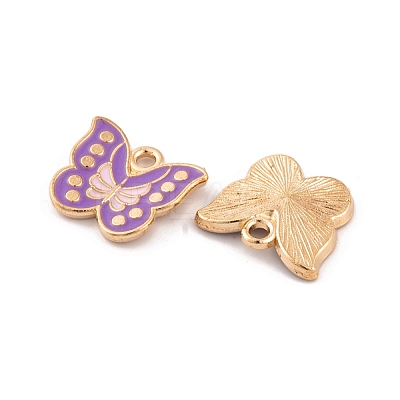 Light Gold Plated Alloy Enamel Pendants FIND-Q100-04KCG-04-1