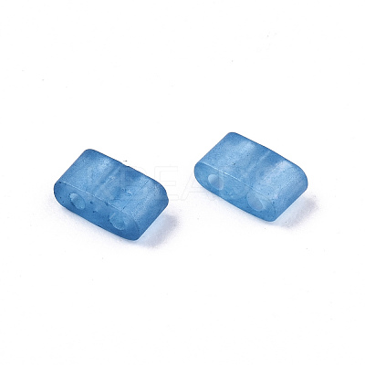 FGB 2-Hole Baking Paint Glass Seed Beads SEED-S031-M-SH1205FR-1