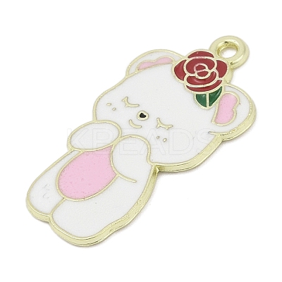 Valentine's Day Alloy Enamel Pendants PALLOY-V001-01B-1