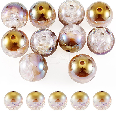 10Pcs Resin Beads PACR-TA0001-33G-1