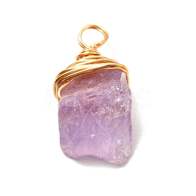 Natural Quartz Pendants PALLOY-JF00939-1