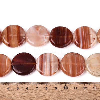 Dyed Natural Red Agate Beads Strands G-T144-56A-01-1
